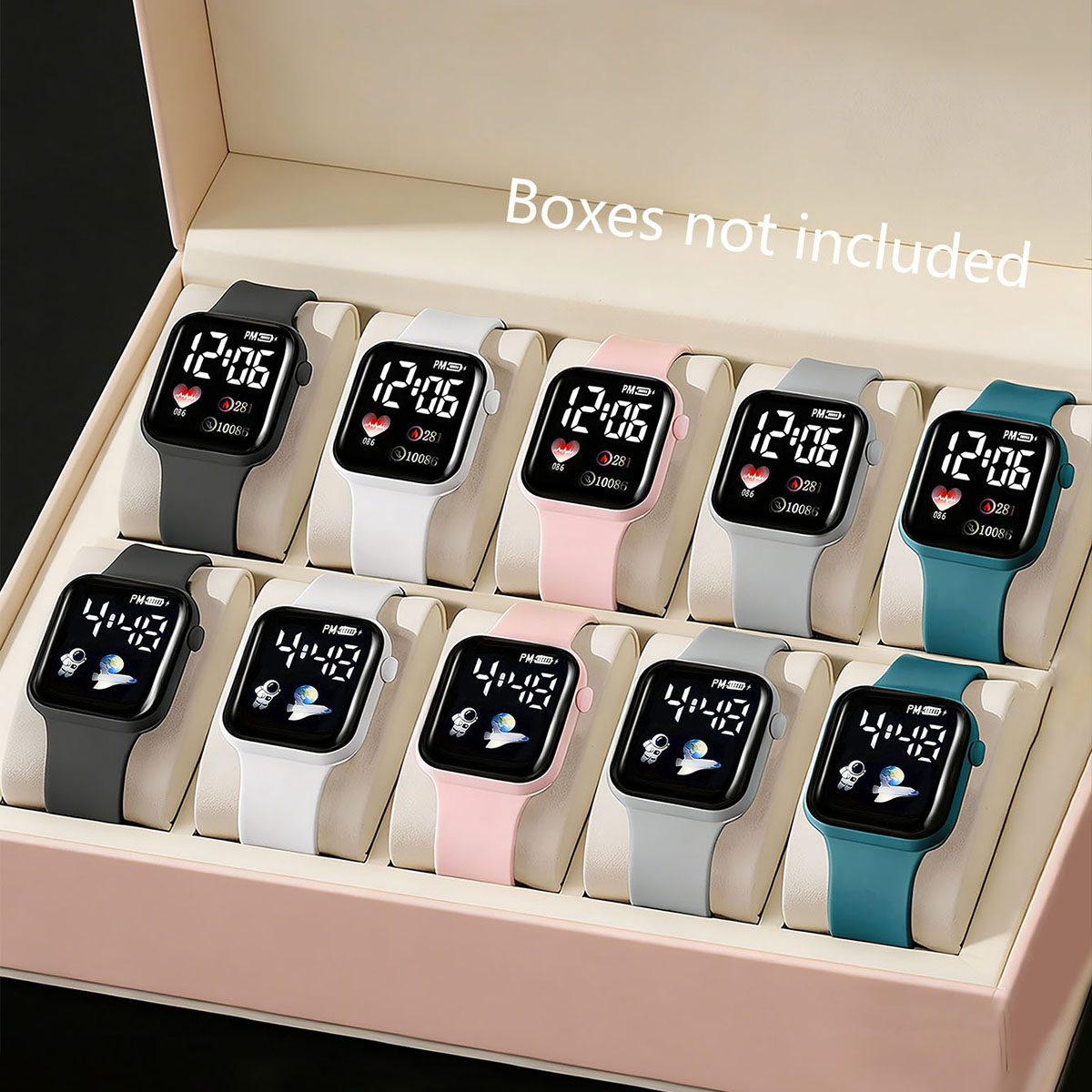 Diy Electronics Button - 10-Piece Set, Casual and Simple Cartoon
