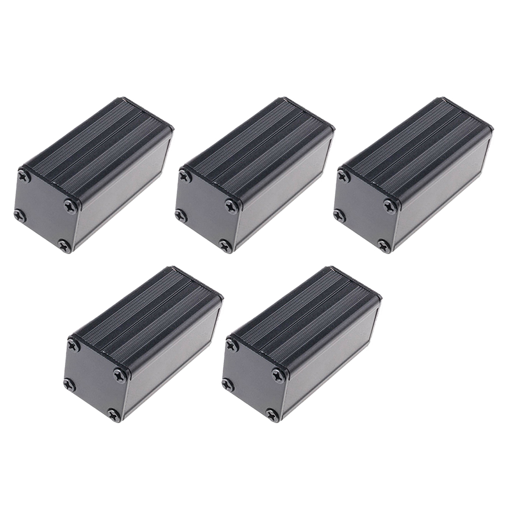 Diy Electronics Storage - 5pcs Extruded PCB Aluminum Box Black