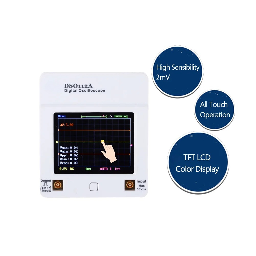 Osciloscopio DSO 112A TFT Touc - Oscilloscope Dso Mini 评论和价格