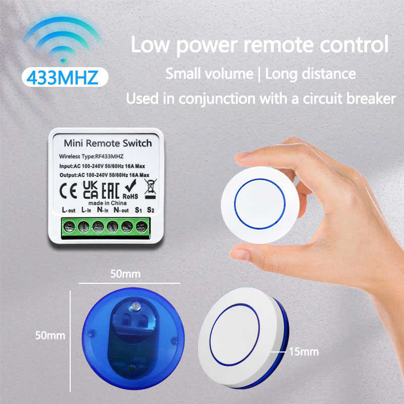 433HMz Wireless Light Switch 1 - Diy Electronics Button 评论和价格