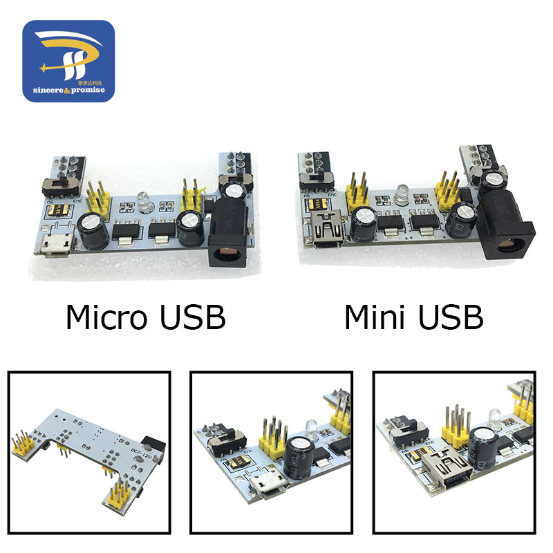 MB102 Mini Micro USB Interface - Diy Electronics Breadboard 评论和价格