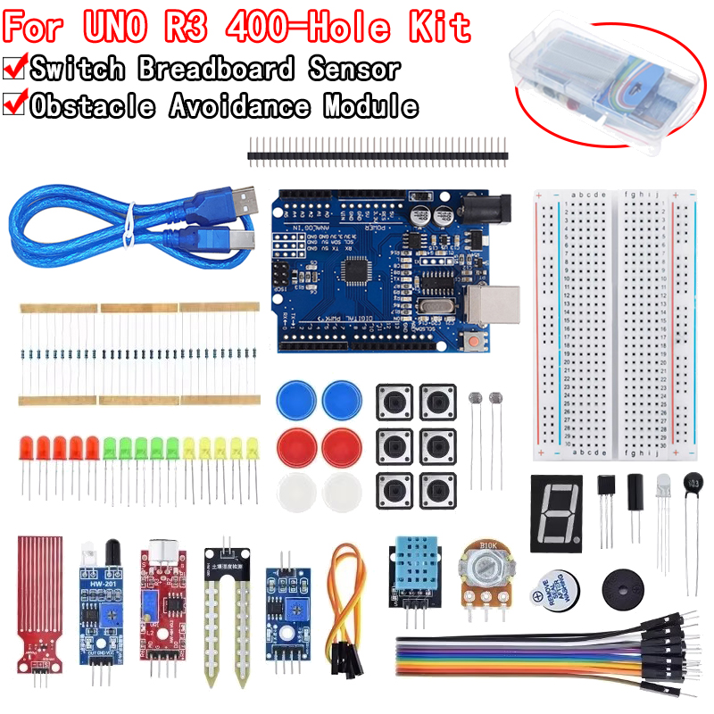 Basic Starter Kit for Arduino  - Diy Electronics Breadboard 评论和价格