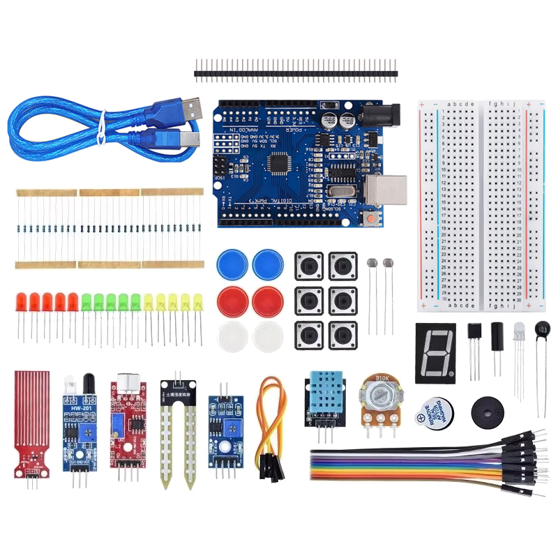 Basic Starter Kit for Arduino  - Diy Electronics Breadboard 评论和价格