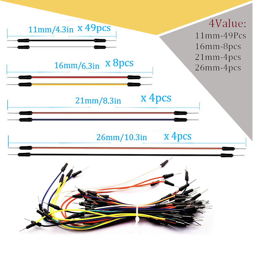Breadboard Jumper Wire Kit wit - Diy Electronics Breadboard 评论和价格