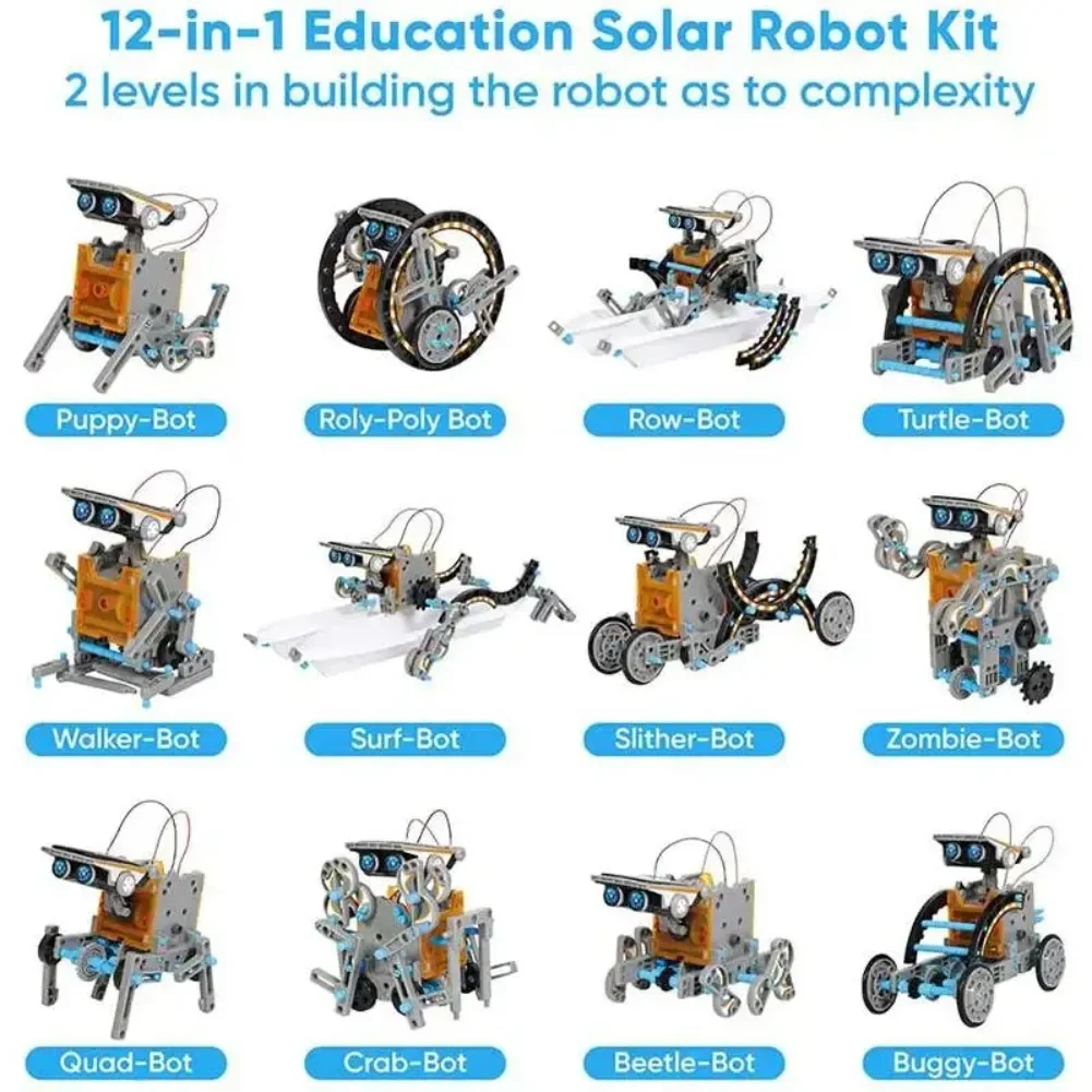 13 in 1 Solar Powered Robot Sc - Diy Electronics Parts 评论和价格