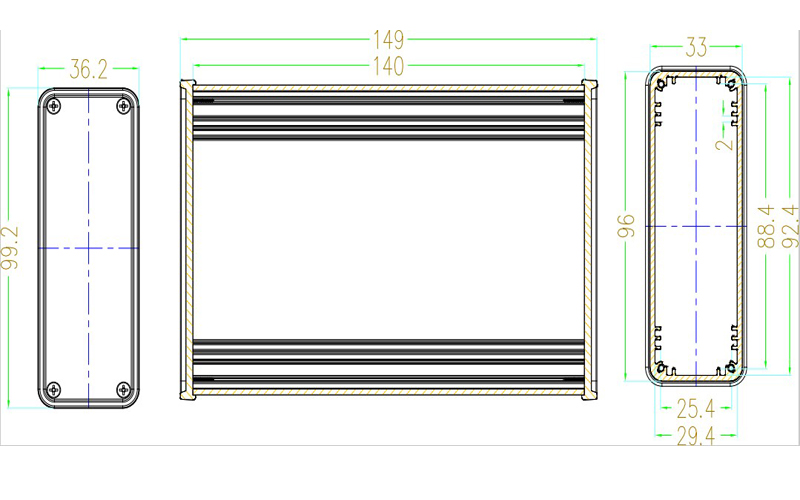 Aluminium Box Housing Case for - Diy Electronics Storage 评论和价格