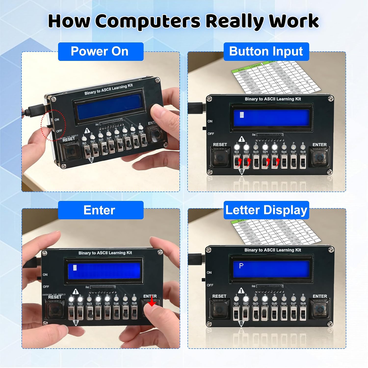 DIY Binary ASCII Code Transmit - Diy Electronics Projects For Adults 评论和价格
